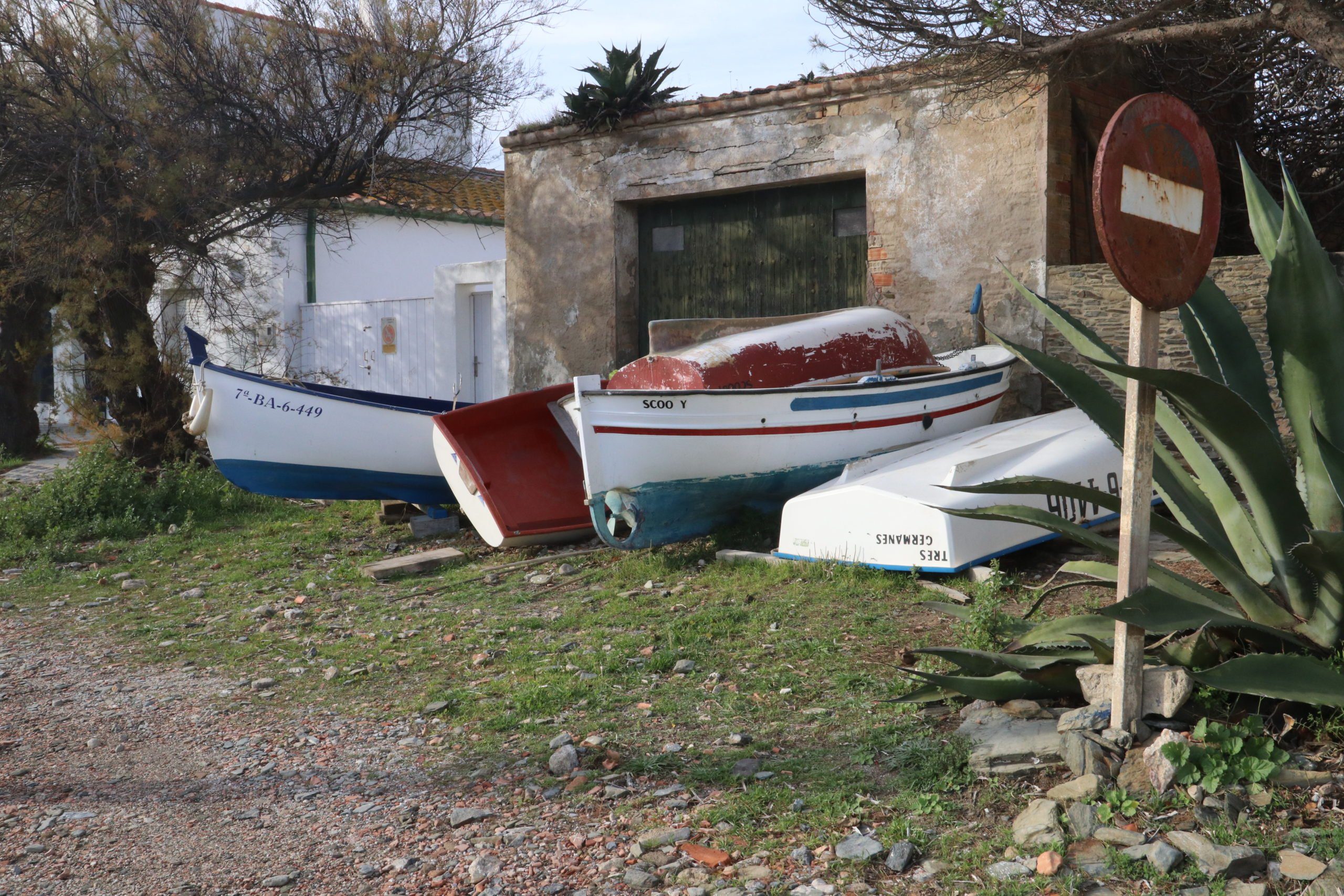 Walking by the beach of Cadaqués beaches