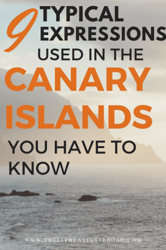 Canarian Spanish expressions and slang