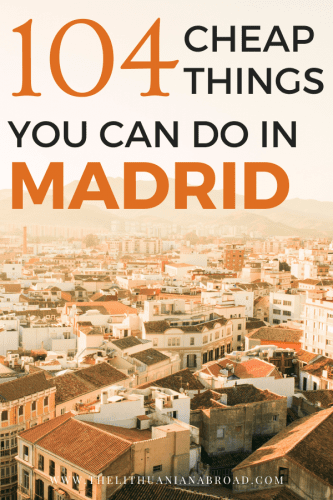 free things to do in Madrid