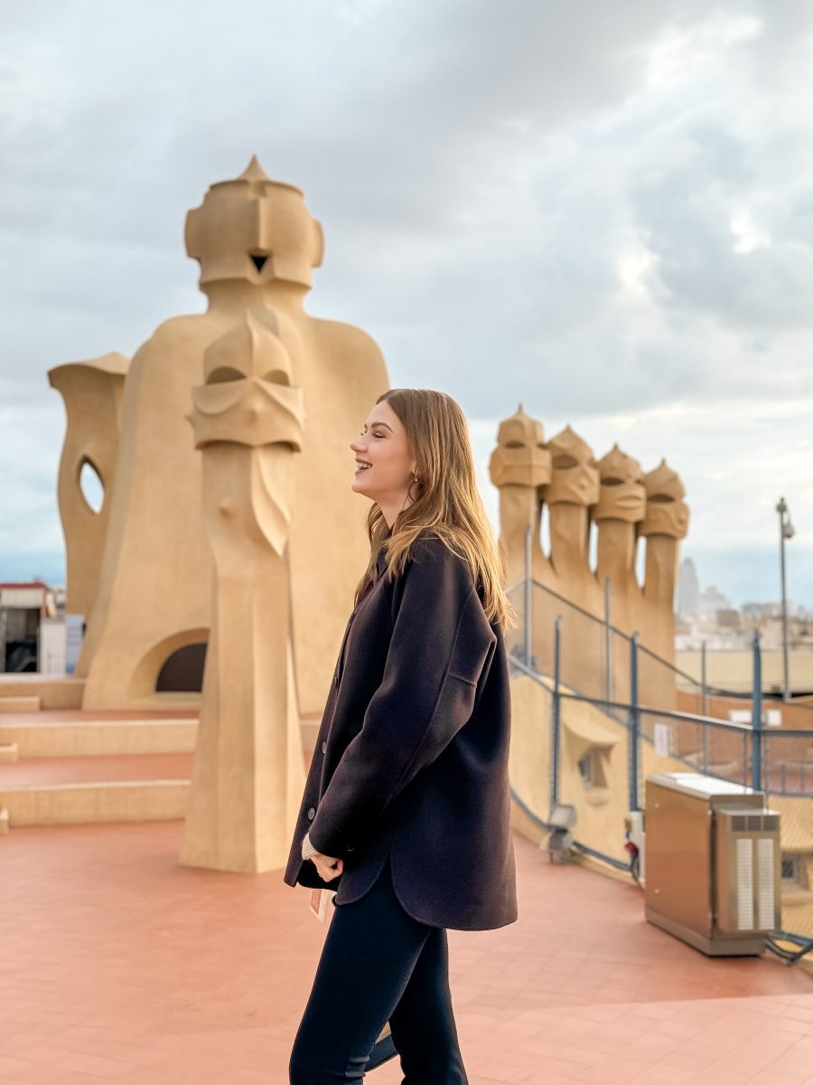 Casa Milá la pedrera barcelona bucket list rooftop 3 days in barcelona gaudi buildings map