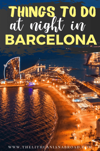 things to do at night in Barcelona pinterest