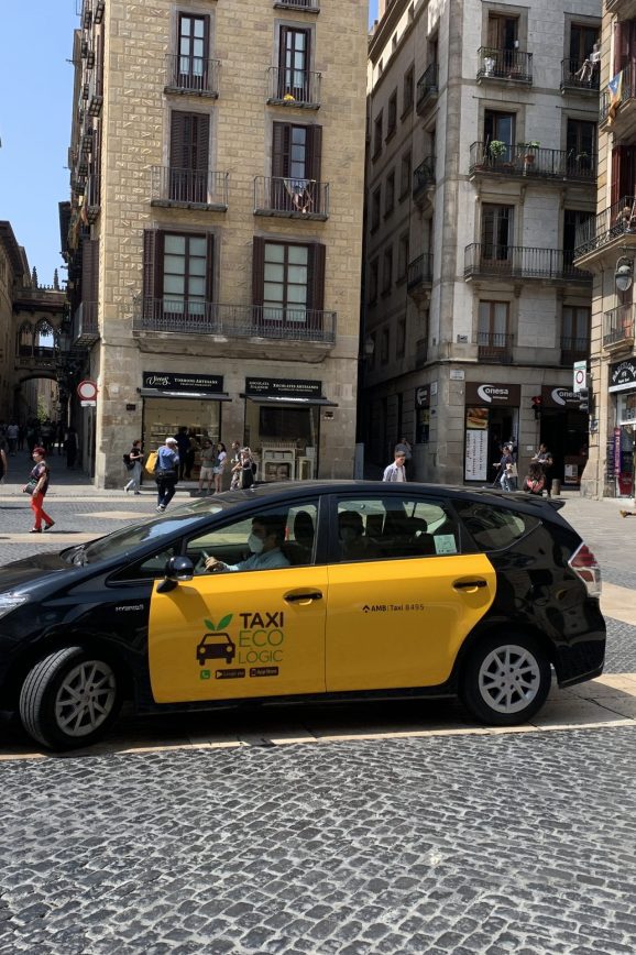 taxis in barcelona photo