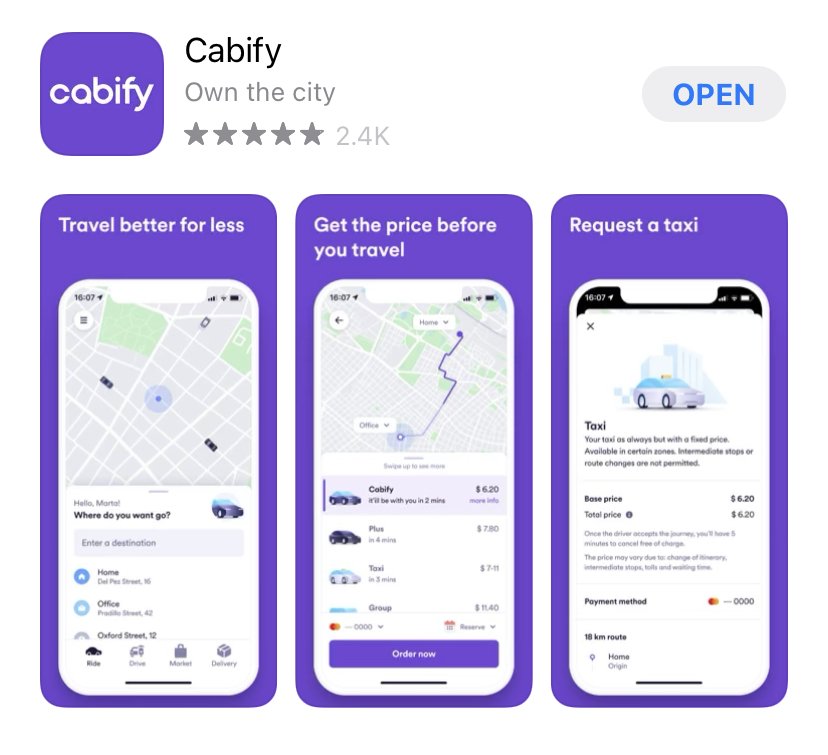 taxis in barcelona app cabify