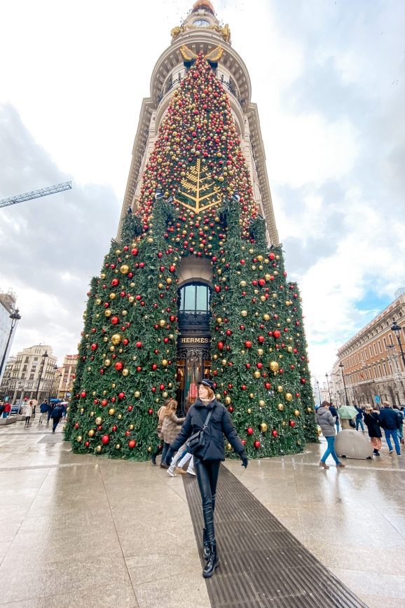 December in Madrid Christmas lights Four Seasons Does it snow in Spain