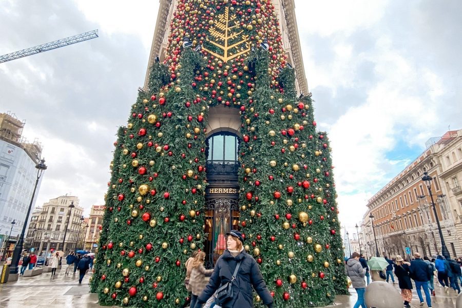 December in Madrid Christmas lights Four Seasons Does it snow in Spain