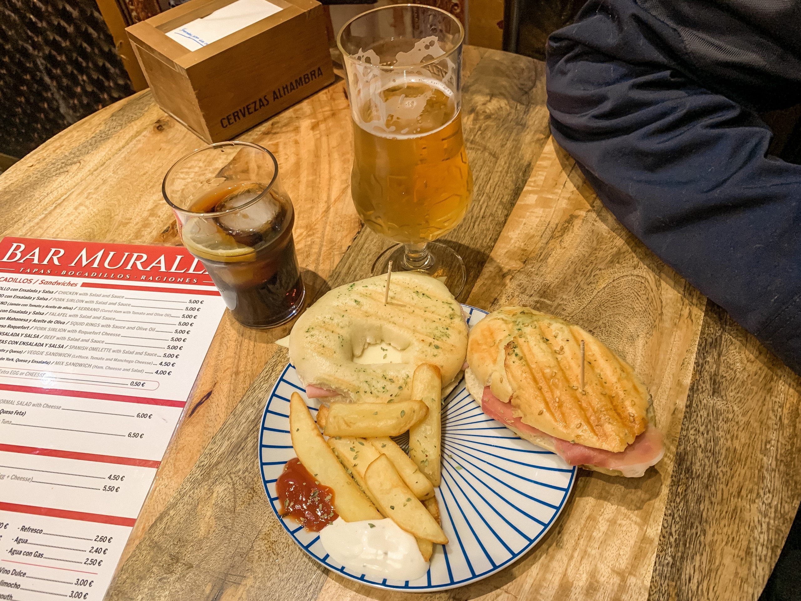 self guided walking tour granada in winter tapas bars