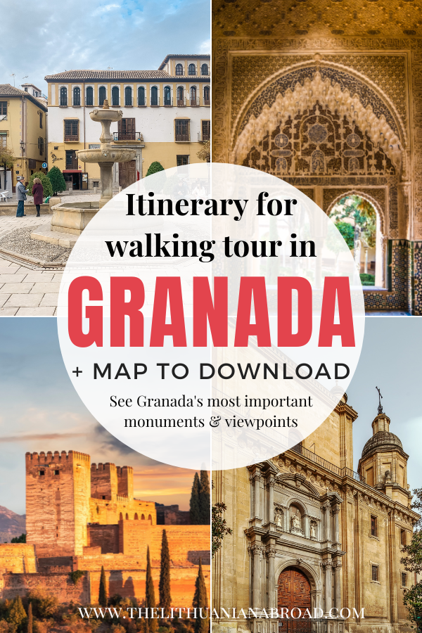 self guided walking tour granada title photo