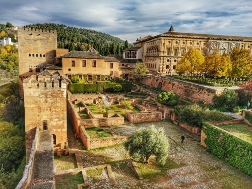 Alhambra gardens alcazaba complex