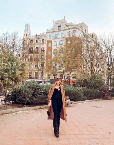 Plaza Olavide Madrid autumn