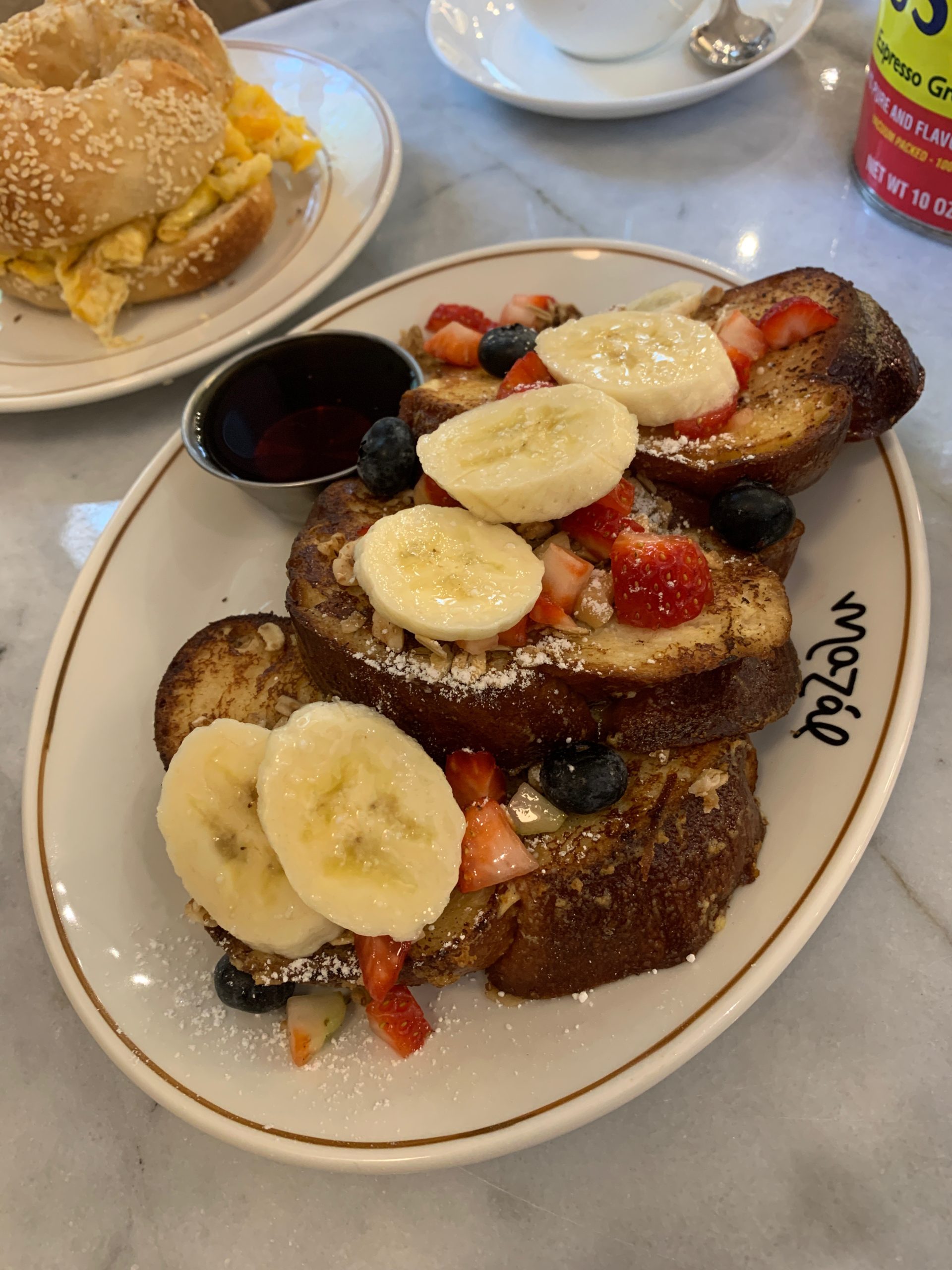 mazal bagels best brunch in madrid spain French toast