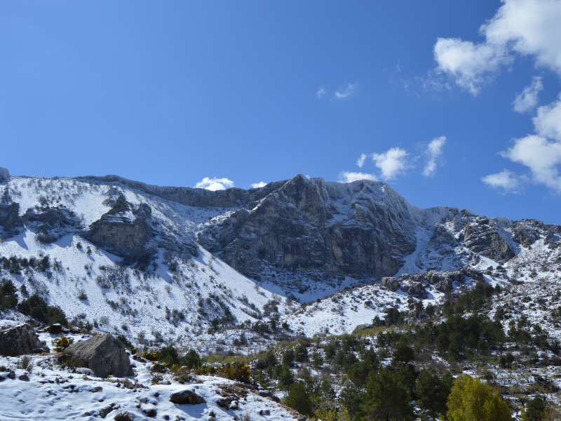 Does it snow in Spain Alicante Sierra Mariola