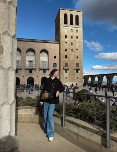 visiting Montserrat Barcelona in winter church