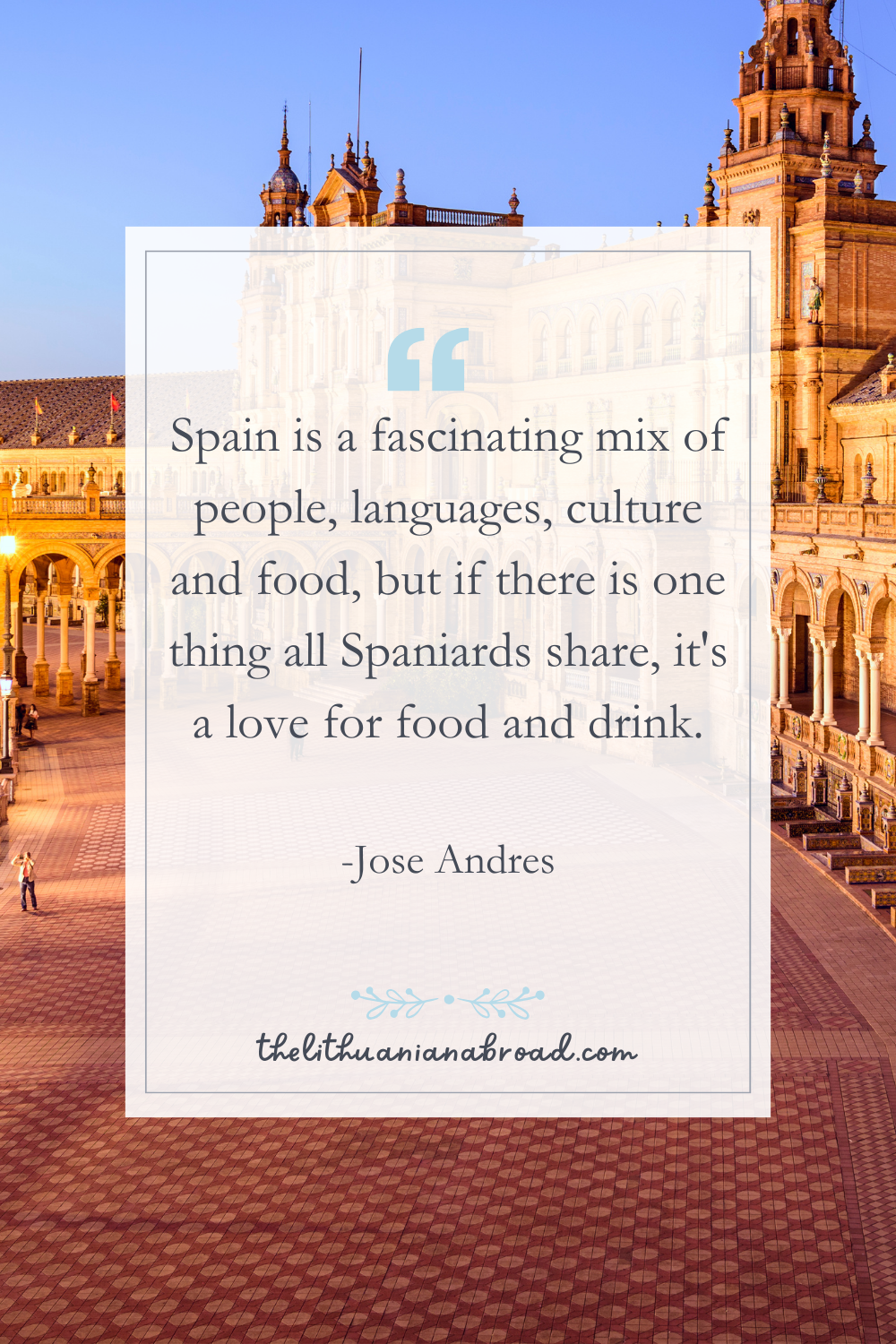 Spain Instagram captions Jose andres country culture