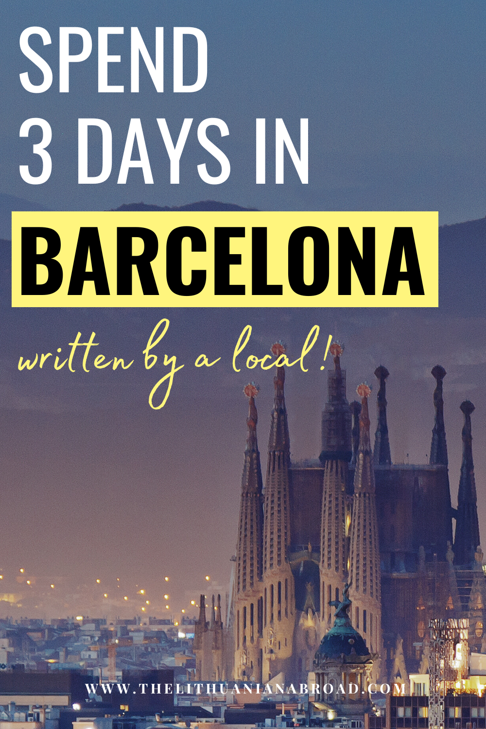 3 days in Barcelona title photo